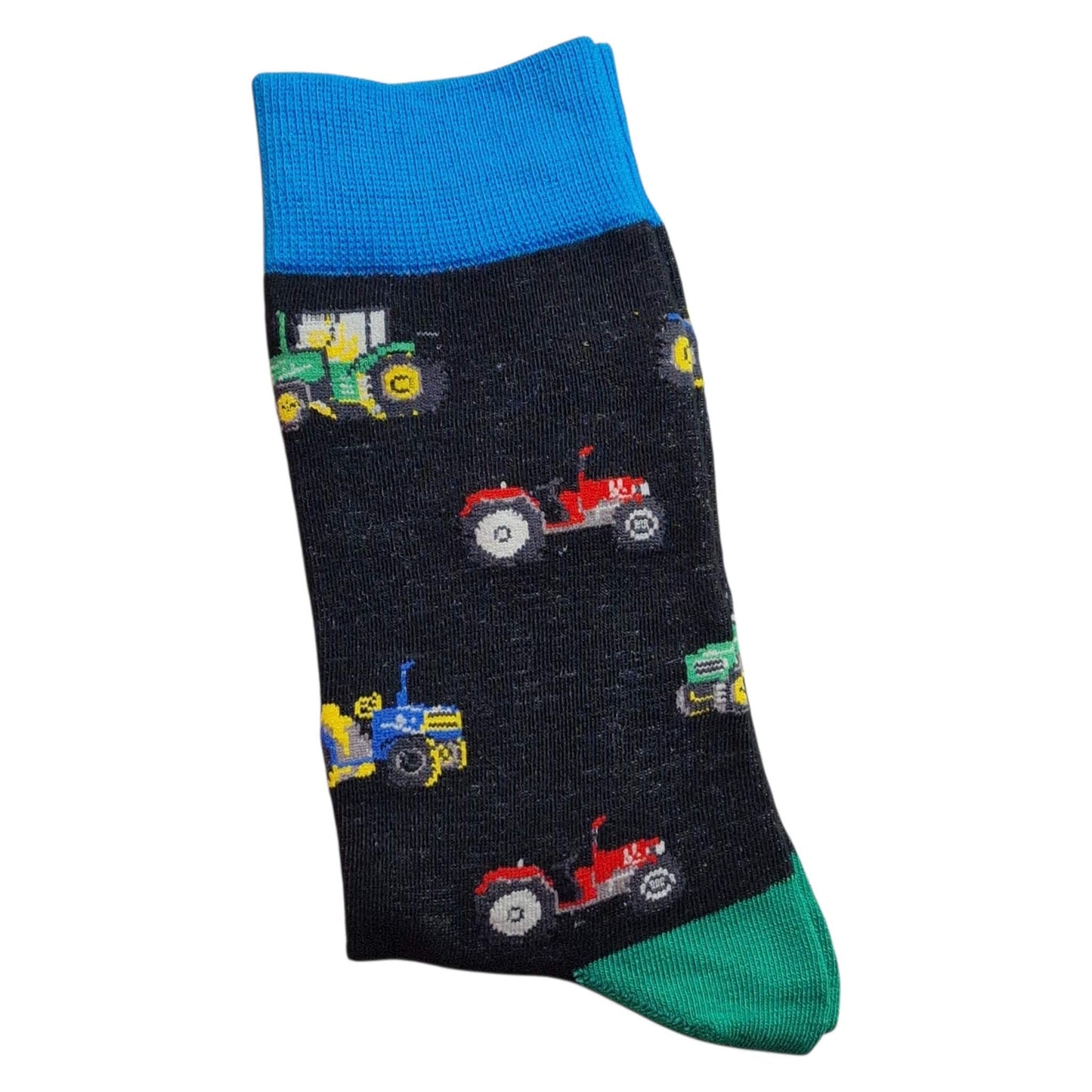 Tractors Evolution Farmyard Farm Machinery Mens Black Socks
