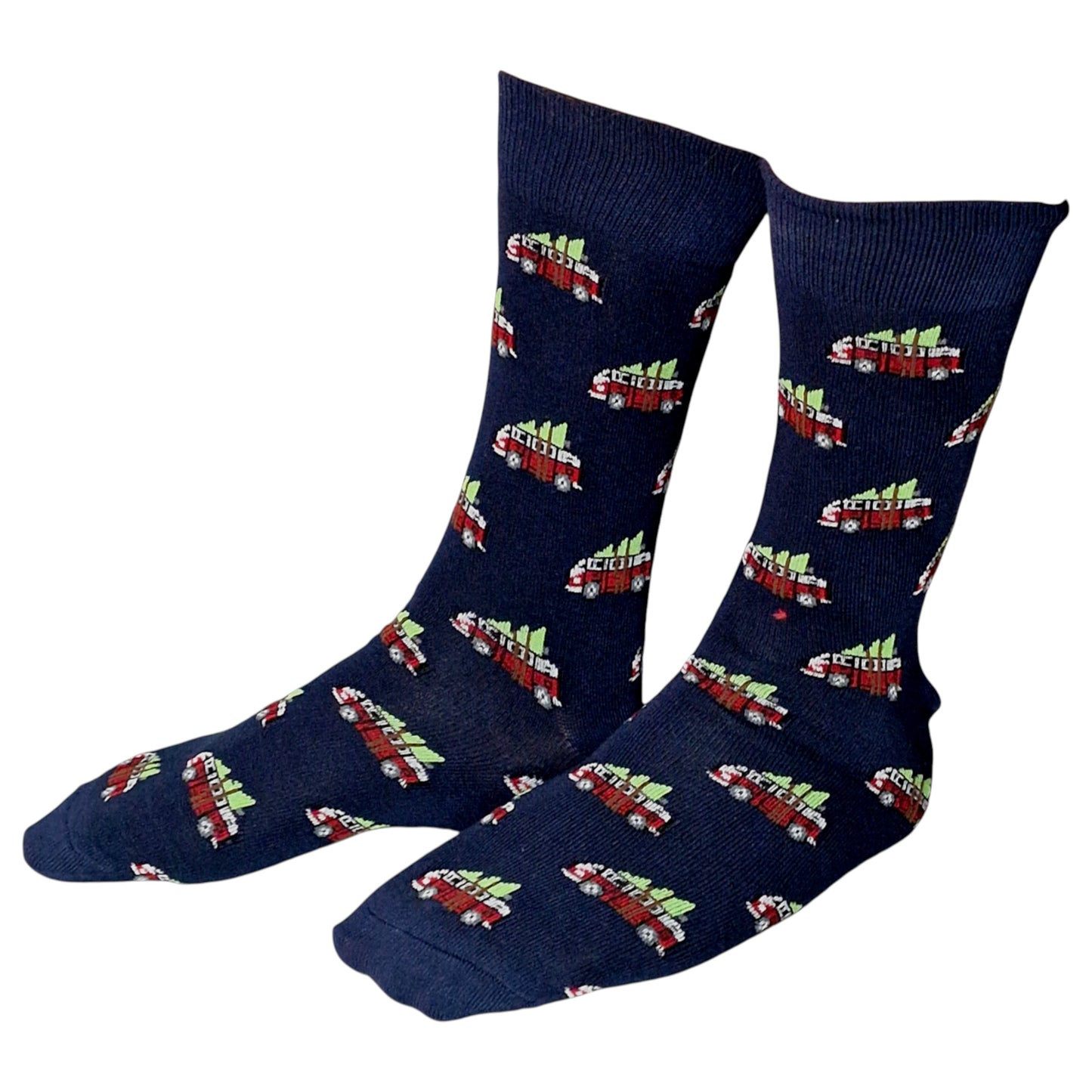 Van Christmas Tree Road Trip Festive Winter Mens Socks & Wax Melts Gift Set
