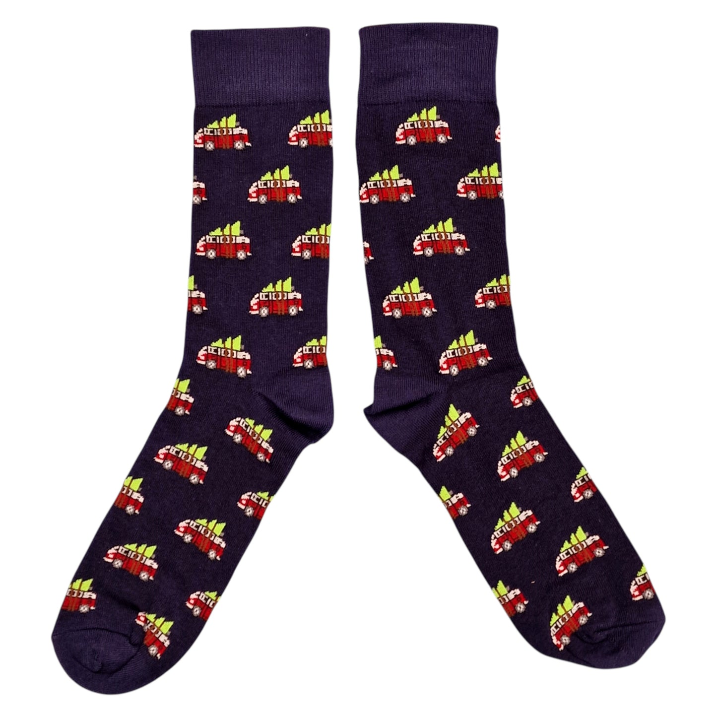 Van Christmas Tree Road Trip Festive Winter Mens Socks & Wax Melts Gift Set