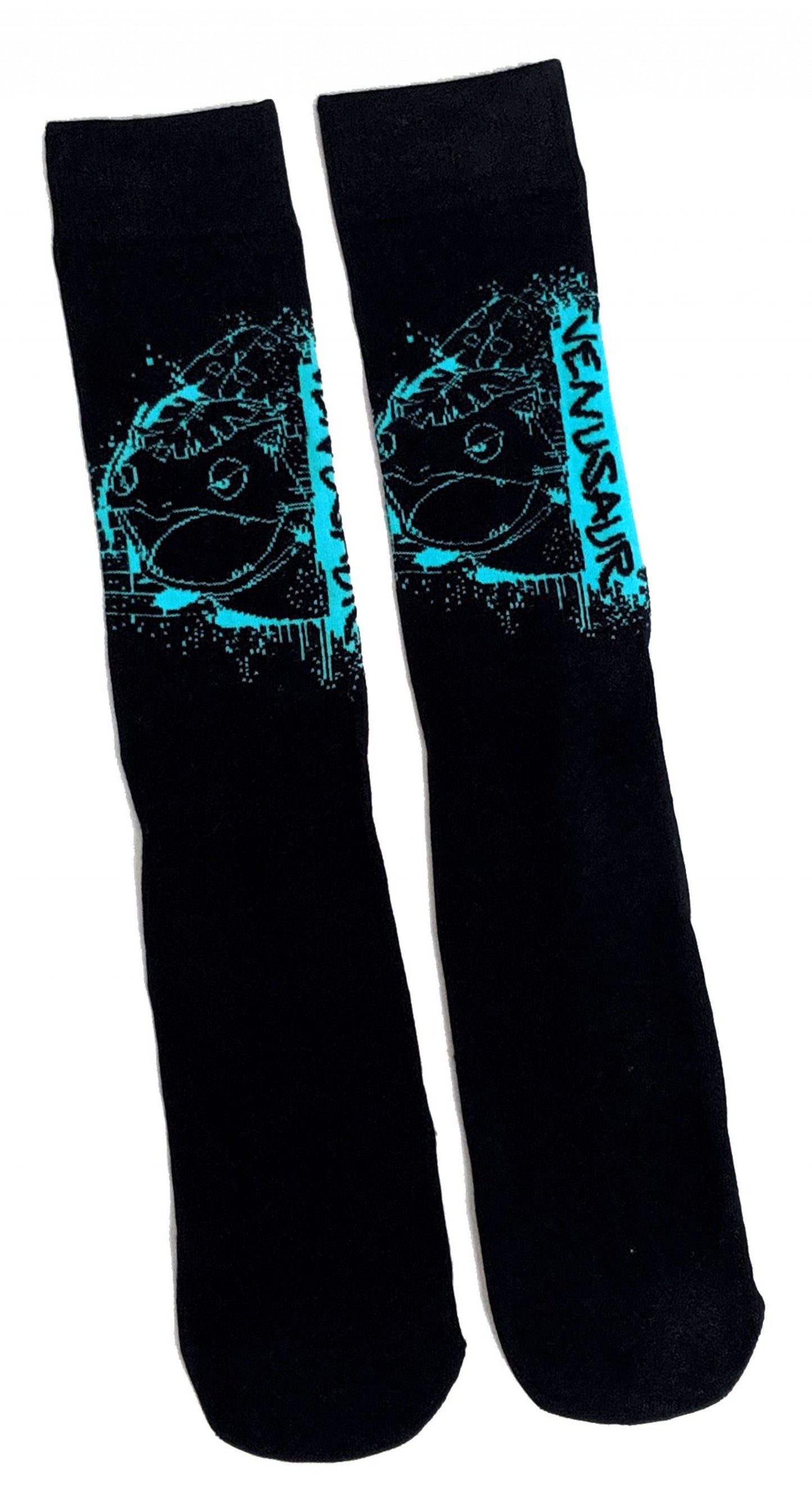 Pokemon Venusaur Green And Black Mens Socks