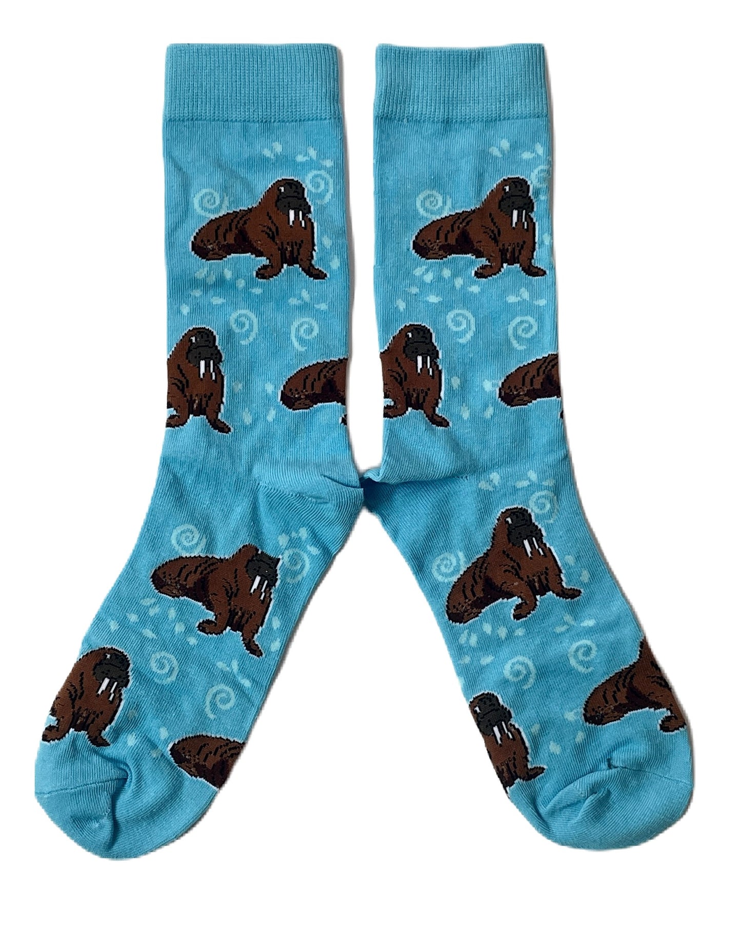 Huddle Of Walruses Blue Walrus Mens Socks