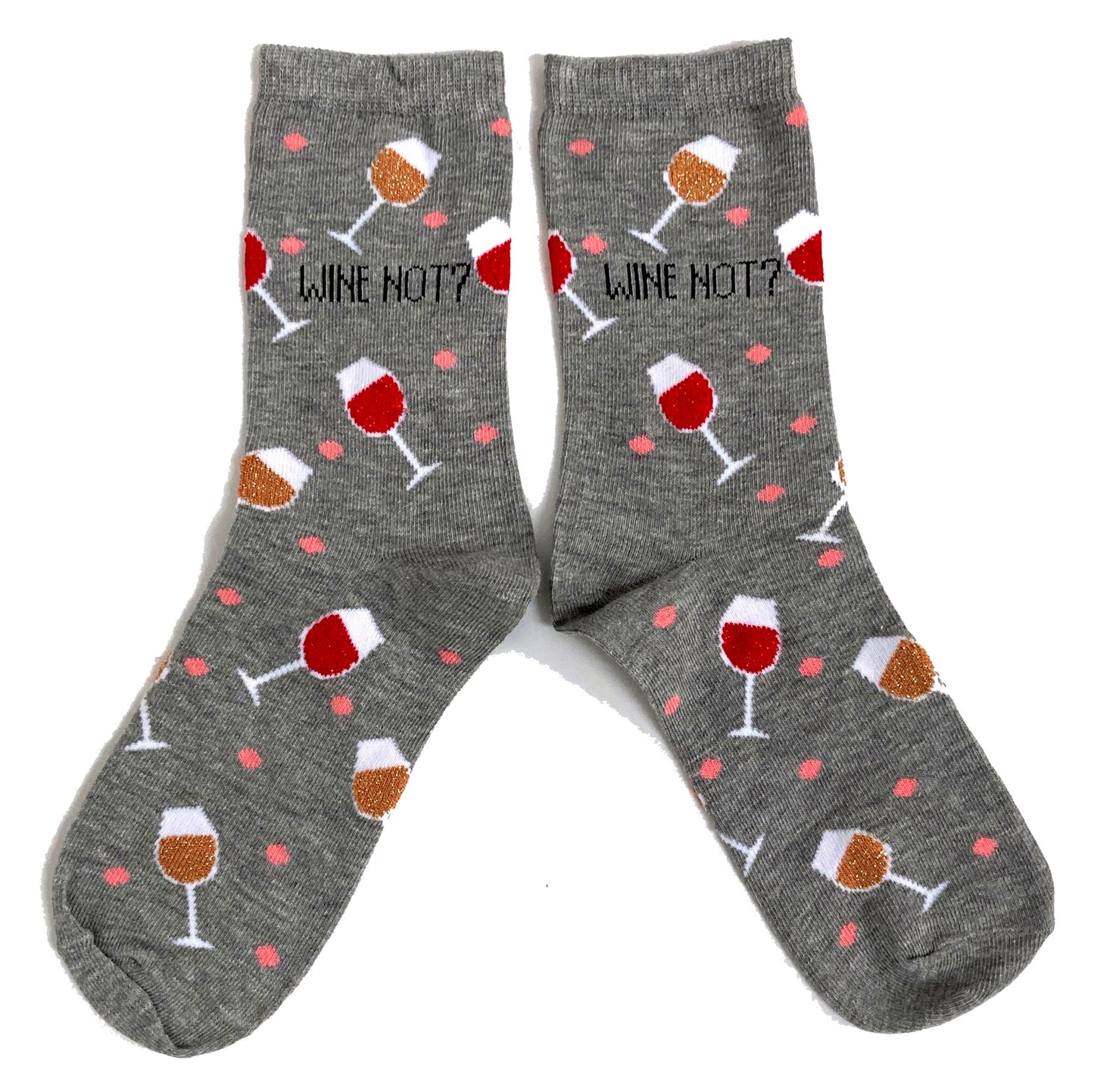 Damen Wein nicht? Wortspiel Warum nicht? Socken