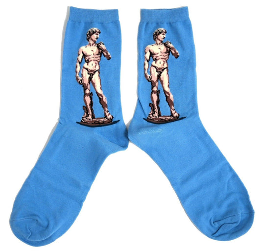 Michelangelo David Nude Male Art Mens Socks