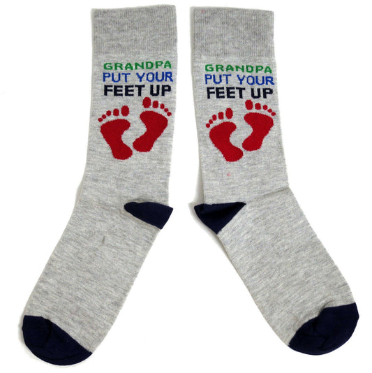 Grandpa Put Your Feet Up Grandad Mens Socks