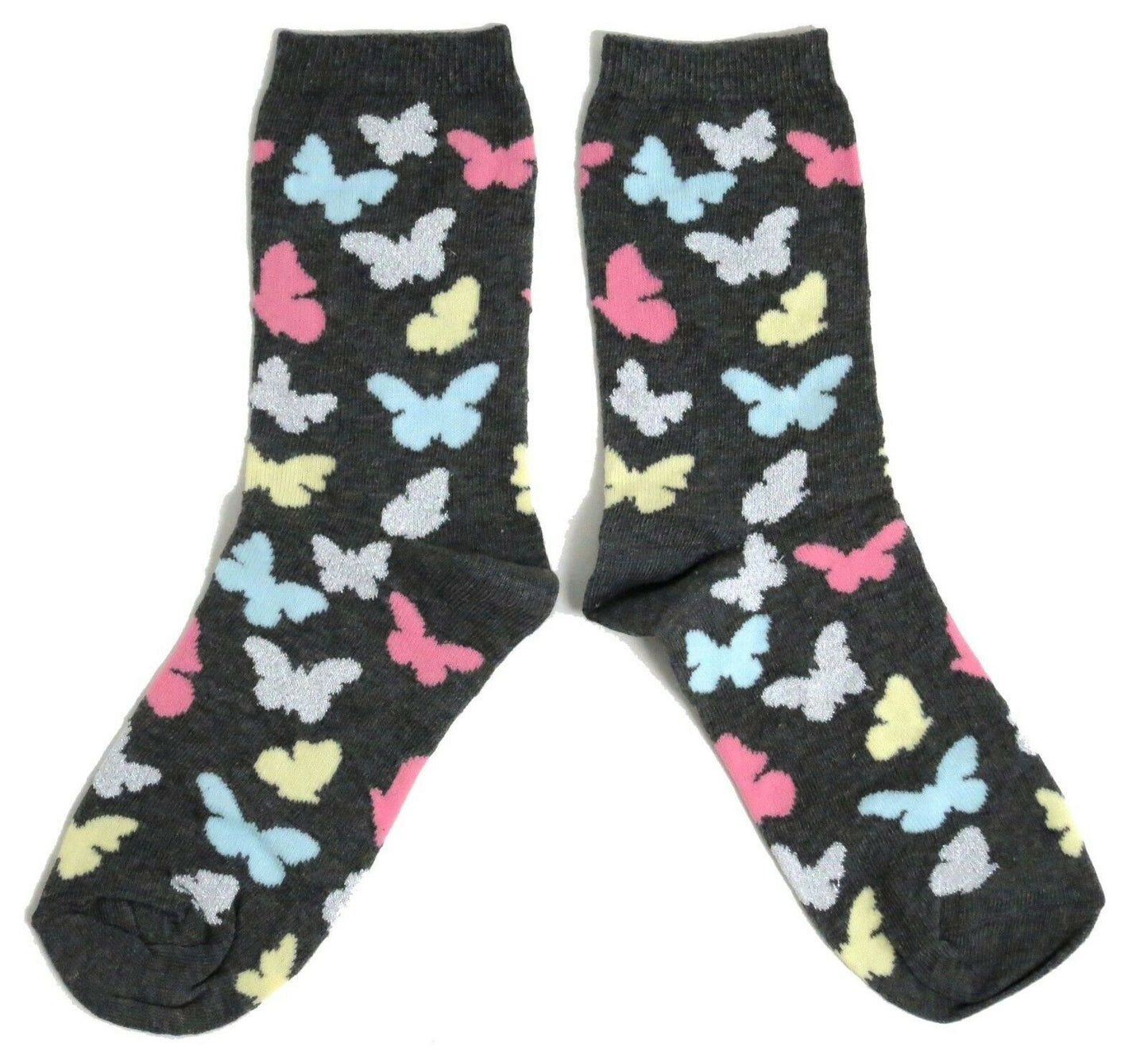 Atemberaubende Damensocken mit Schmetterlings- und Schmetterlingsmotiv