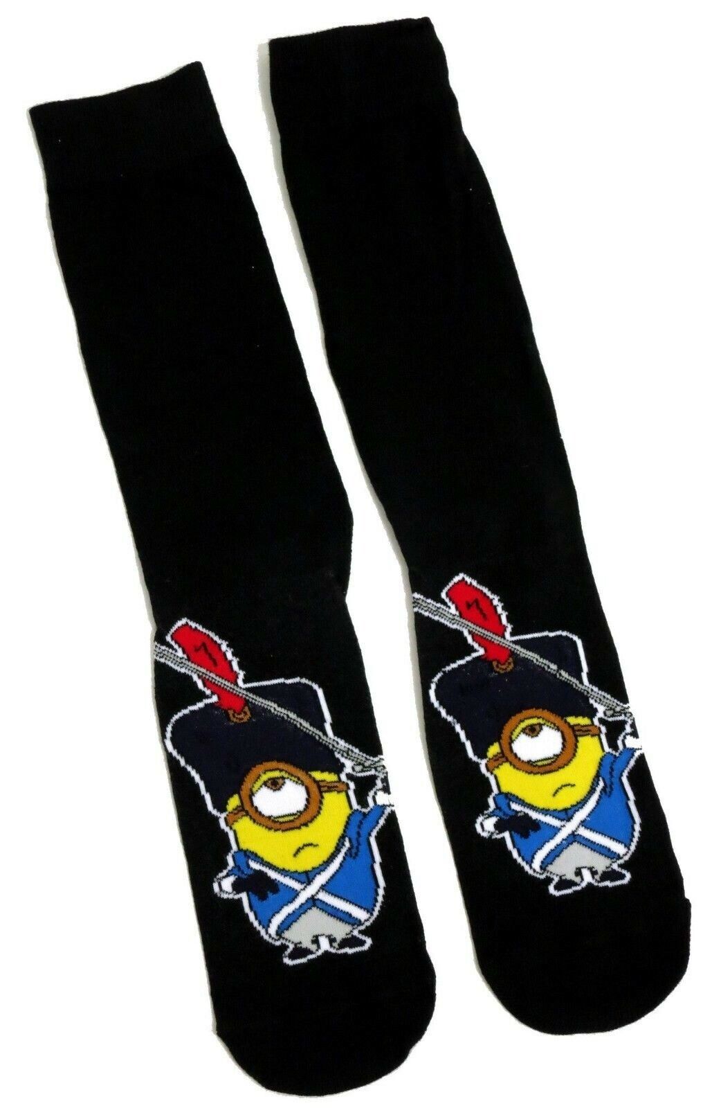 Gents Minions Despicable Me Black Stuart Soldier Mens Socks
