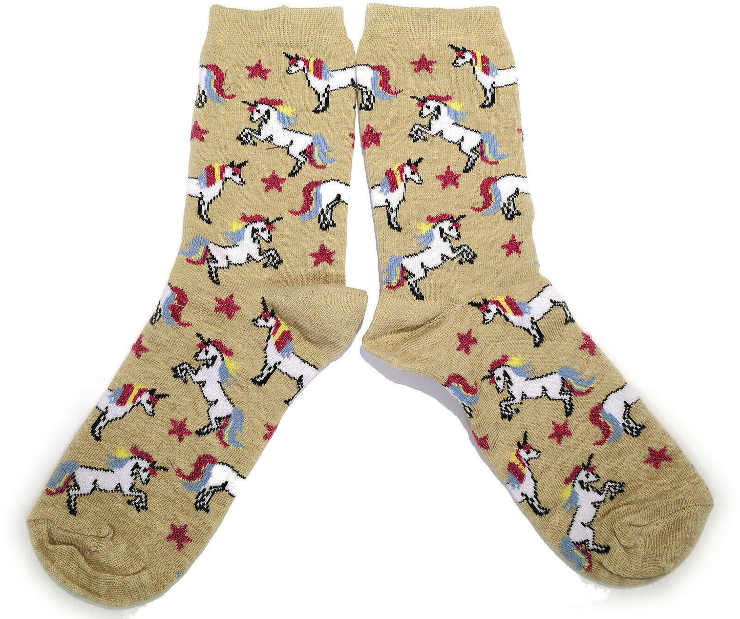 Rampant Unicorn Rainbow Mane Ladies Socks
