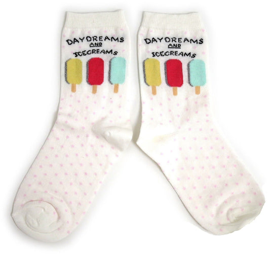 Daydreams And Ice Creams Lollipop Ladies Socks