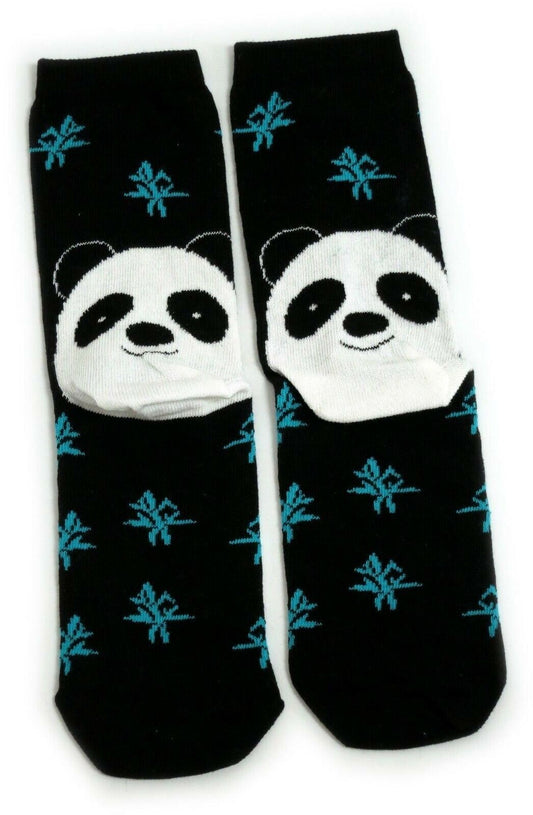 Secret Panda Face On Heel Ladies Socks