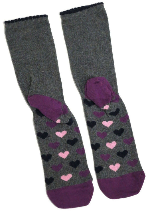 Secret Valentine Heart Design On Sole Only Ladies Socks