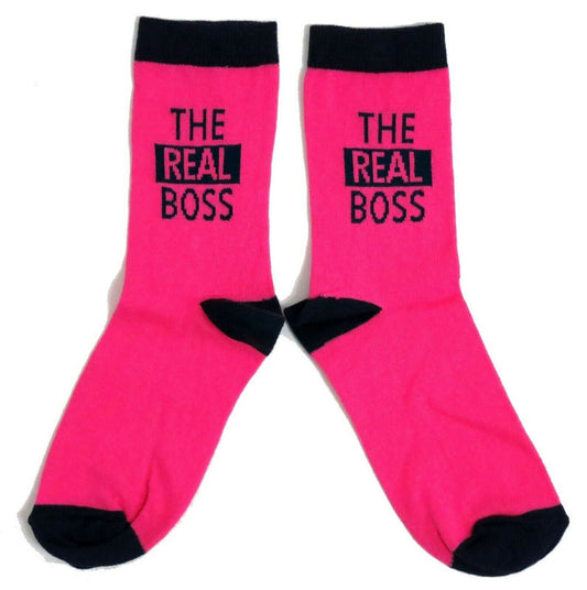 The Real Boss Hot Pink Statement Ladies Socks