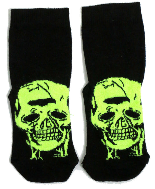 Boys / Girls Spooky Skull Halloween Socks UK Size 6-8.5 / 1-3 Years