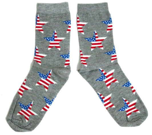 Usa Star Spangled Banner Patriotic Flag Ladies Socks