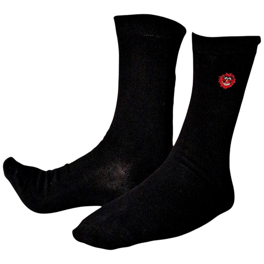 Animal Drummer Embroidered Face Muppet Show Mens Sock Shack Black Socks