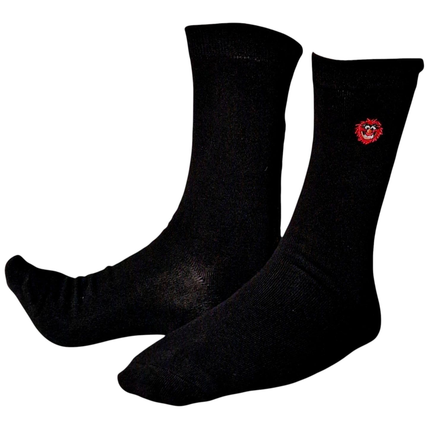 Animal Drummer Embroidered Face Muppet Show Mens Black Socks & Wax Melts Gift Set