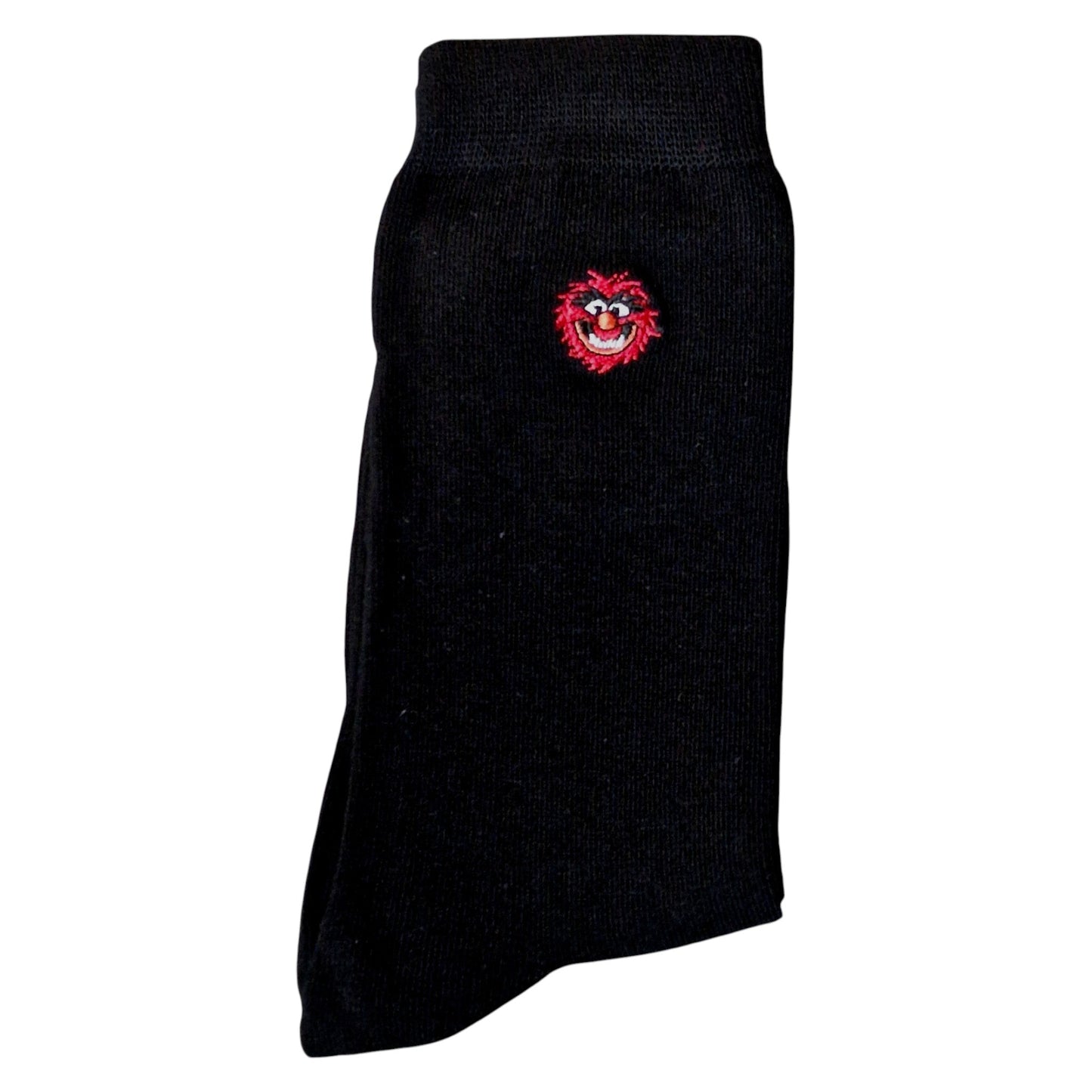 Animal Drummer Embroidered Face Muppet Show Mens Black Socks & Wax Melts Gift Set