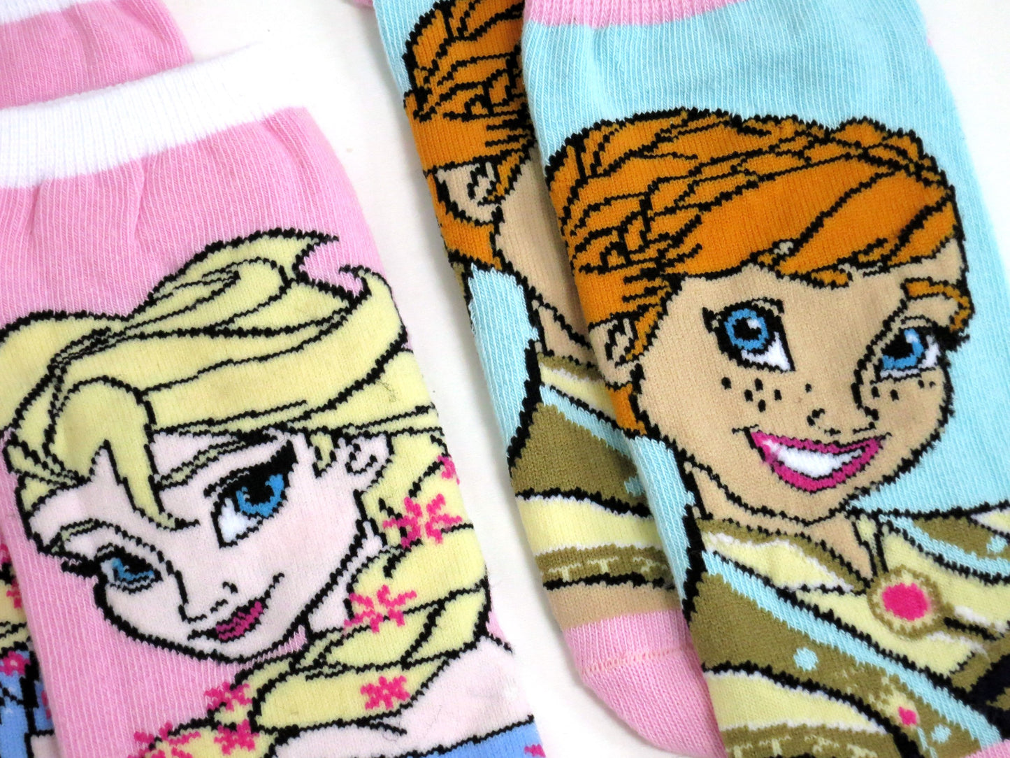 Disney Frozen Anna & Elsa 3 Pack Shoe Liners Socks 11+ Years