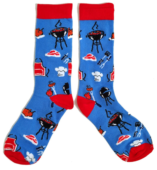 Barbecue BBQ Chef Soft Cotton Design Ladies Socks