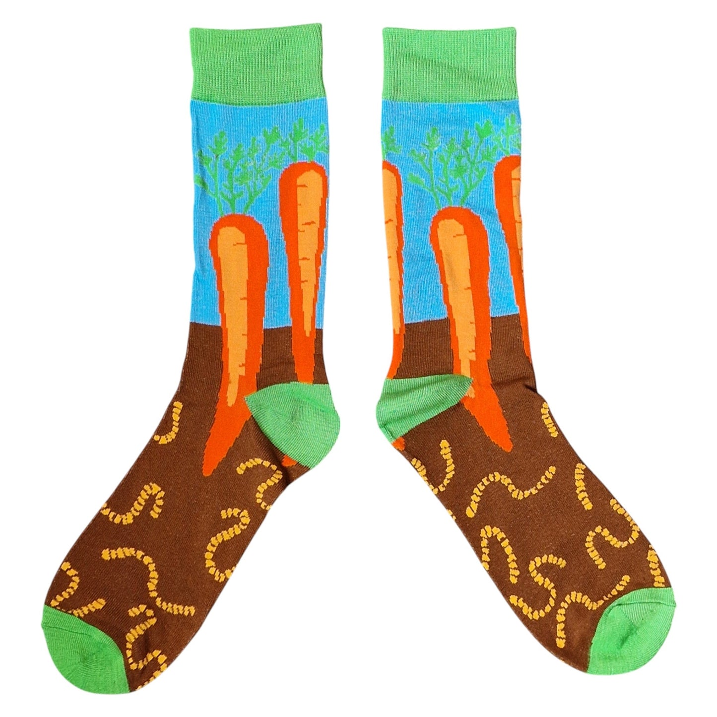 Vegetable Patch Allotment Carrots & Worms Gardener Mens Green Socks & Wax Melts Gift Set