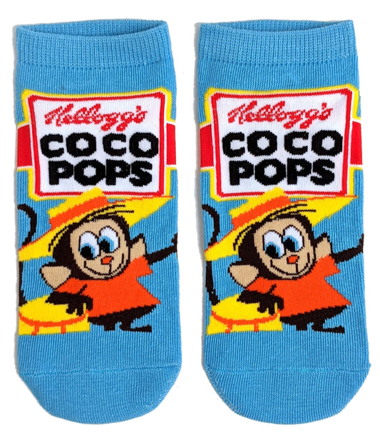 Kellogg's Coco Pops Cereal Packet Monkey Ladies Trainer Liners Socks