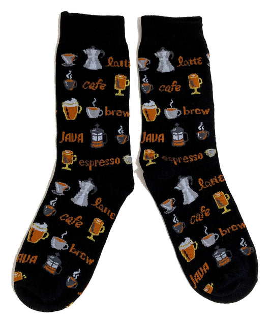 Café Coffee Lover Latte Espresso Java Brew Ladies Socks