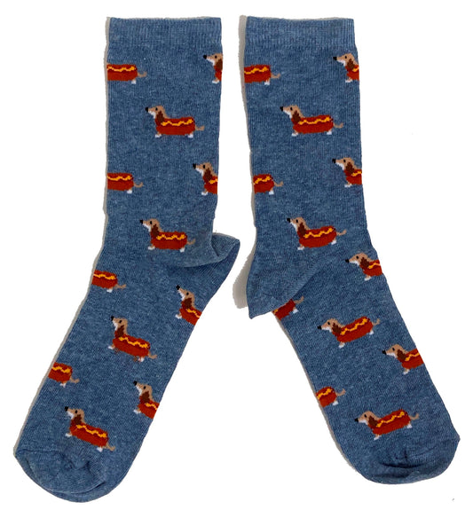Sizzling Hot Sausage Dogs Everywhere Ladies Socks