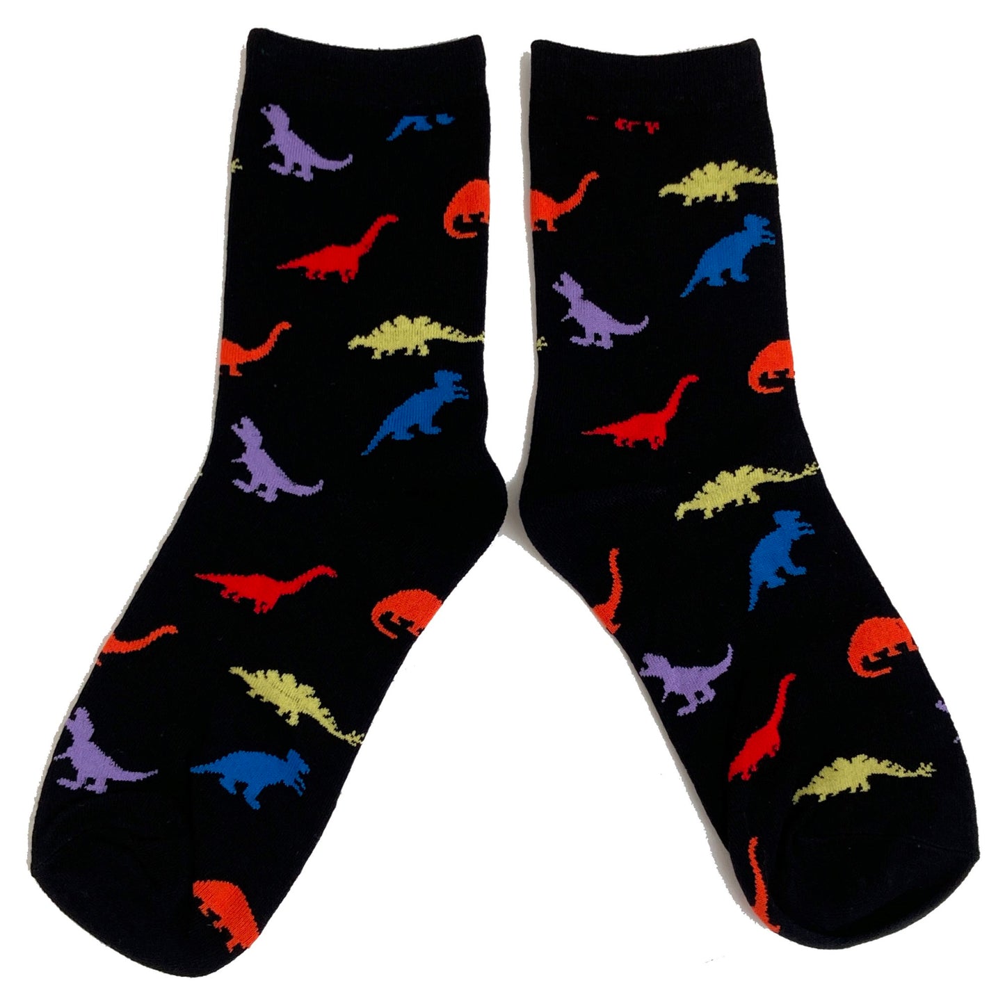 Neon Dinosaurs Everywhere Tyrannosaurus Ladies Socks