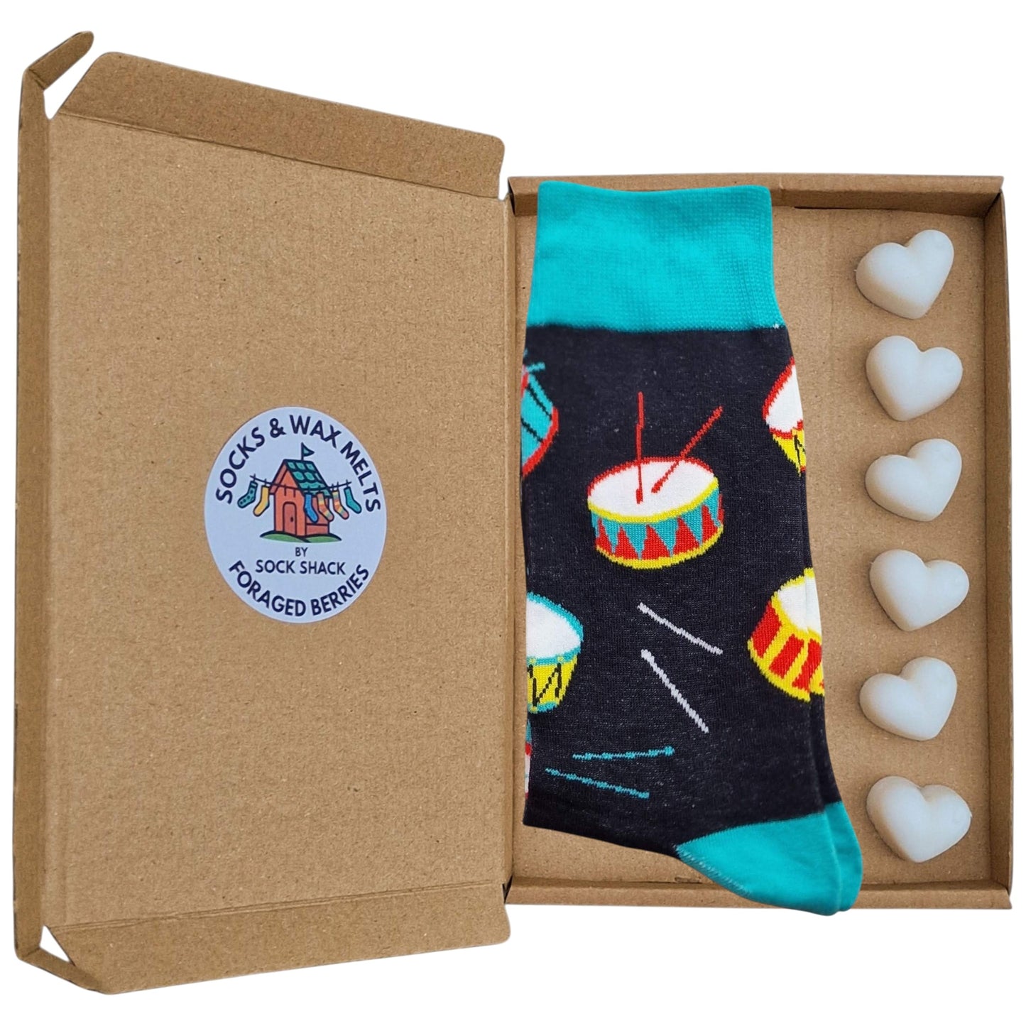 Military Marching Band Drums Musicians Drummers Mens Socks & Wax Melts Gift Set