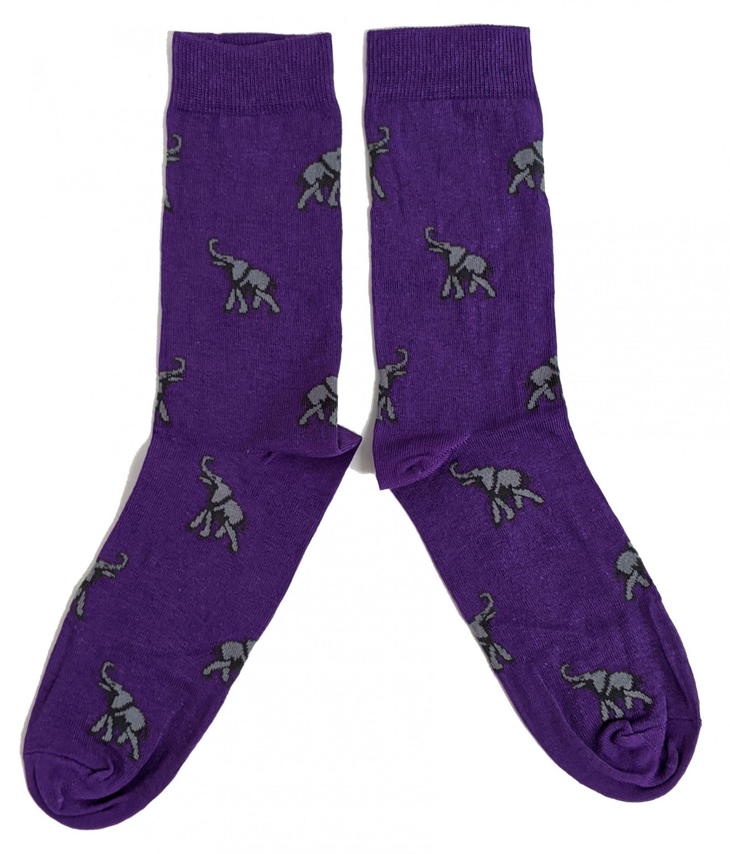 Herd Of Elephants Purple Mens Socks