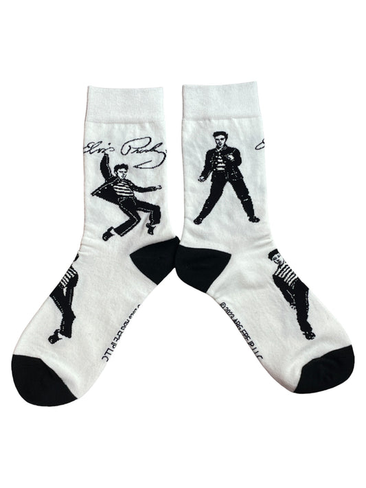 Elvis Jailhouse King Rock & Roll 1950s Ladies Socks