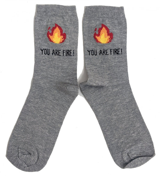You Are Fire Flames Ladies Socks