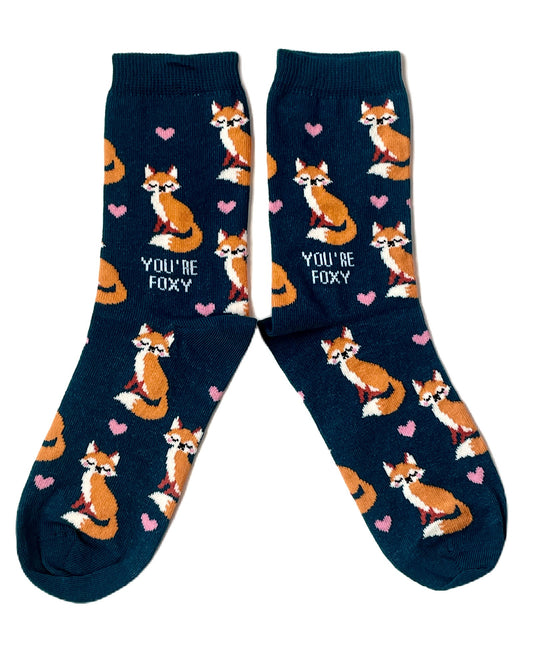Vixen Teal You're Foxy Ladies Socks