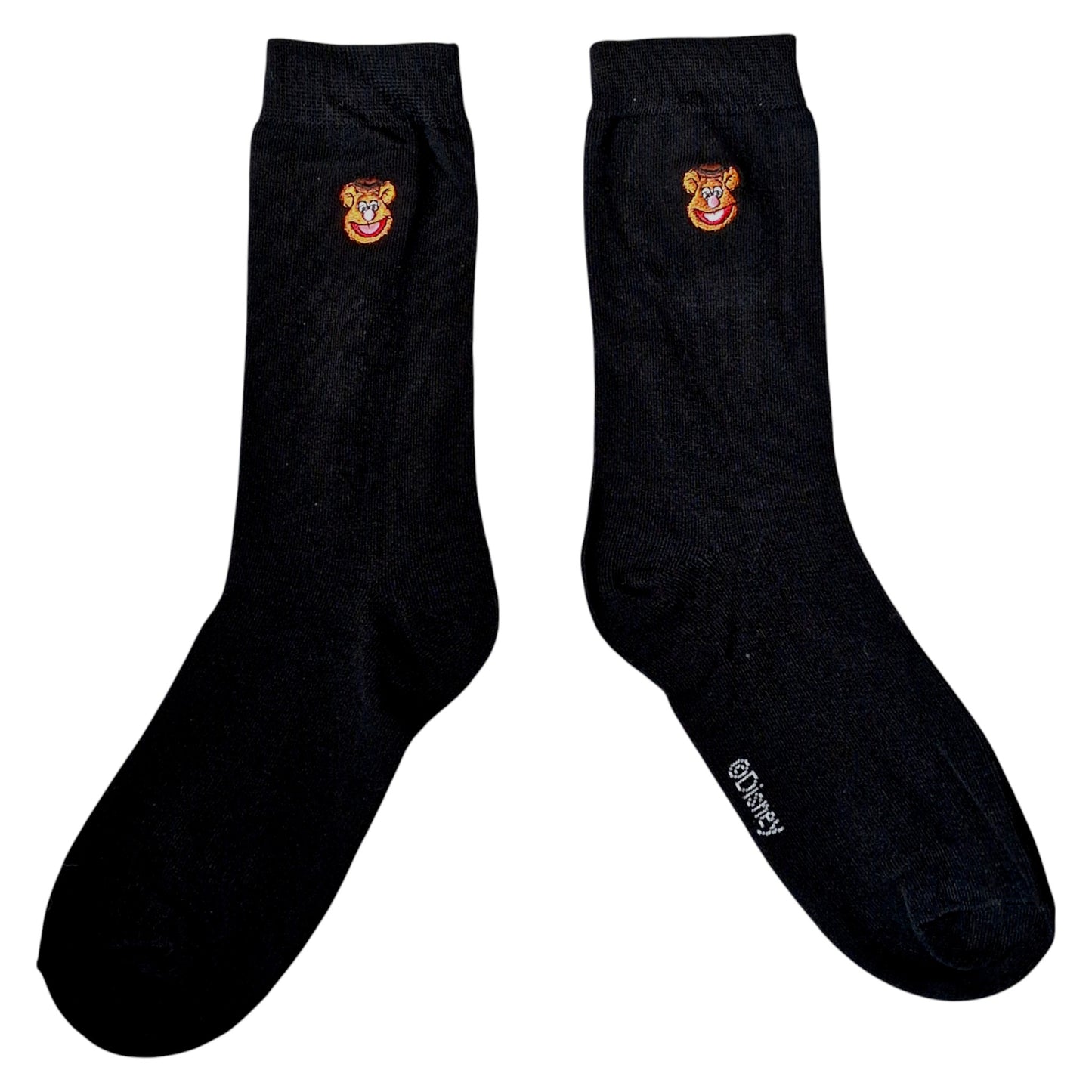 Fozzie Bear Embroidered Face Muppet Show Mens Sock Shack Black Socks