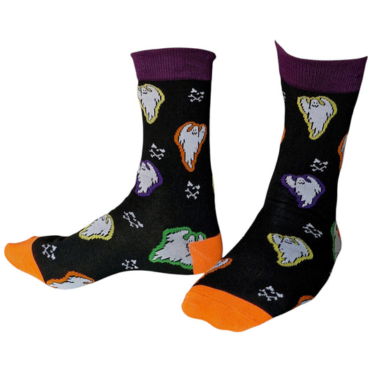 Colourful Ethereal Glowing Phantoms Ghosts In Sheets Mens Black Sock Shack Socks