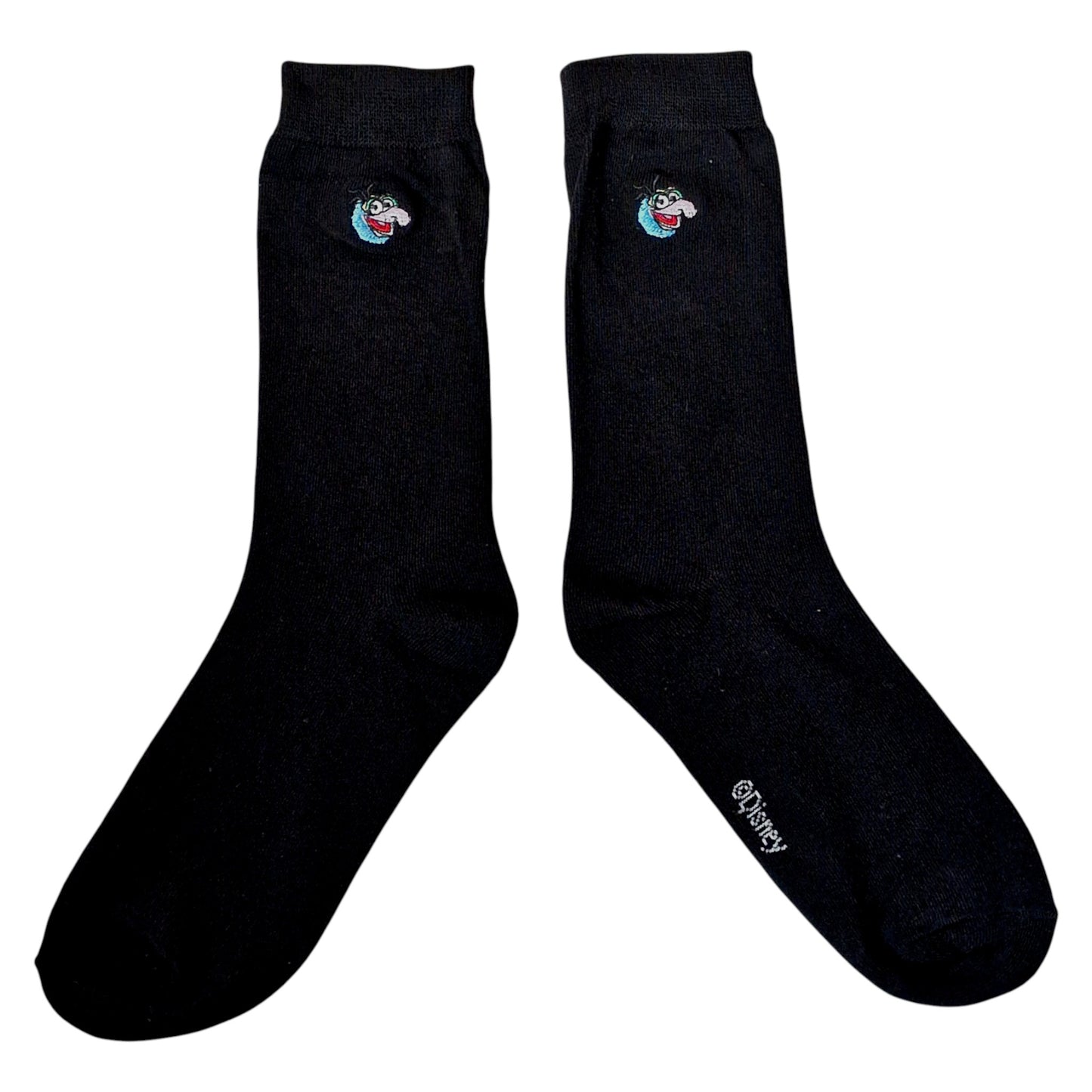 Gonzo The Great Embroidered Face Muppet Show Mens Sock Shack Black Socks