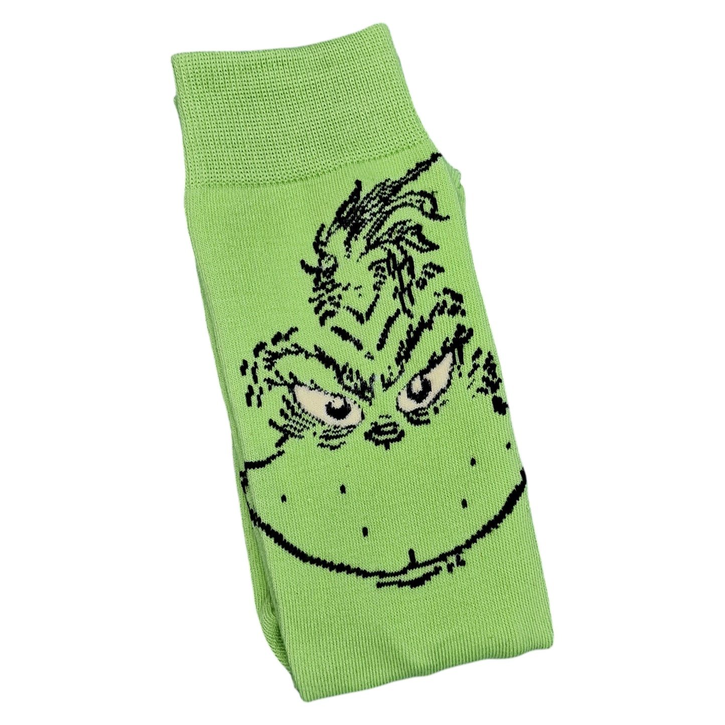 Stink Stank Stunk Green Grinch Christmas Phrase Mens Sock Shack Socks