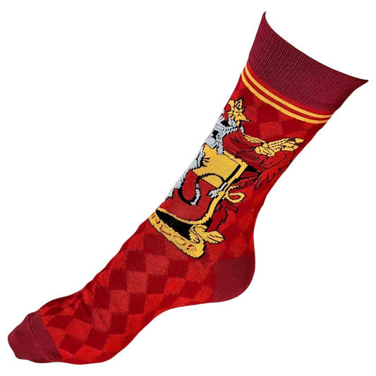 Harry Potter Gryffindor Courage: Scarlet & Gold Lion Crest Ladies Socks