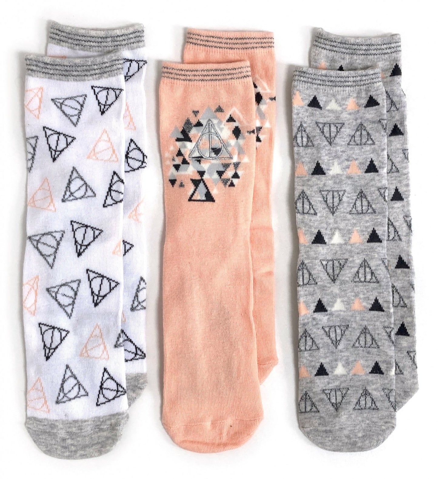 Harry Potter 3 Pairs Deathly Hallows Ladies Socks
