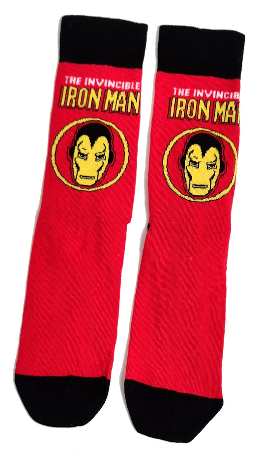 The Invincible Iron Man Red Mens Socks