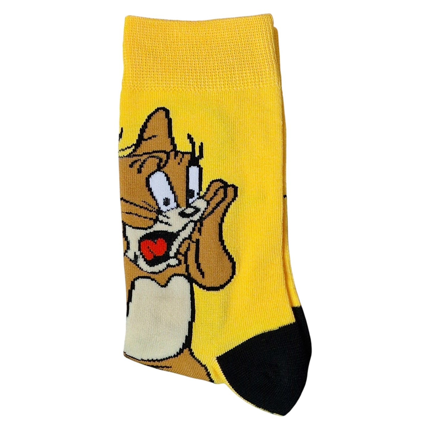 Tom & Jerry Panicking Mouse Cartoon Rodent Mens Yellow Socks & Wax Melts Gift Set
