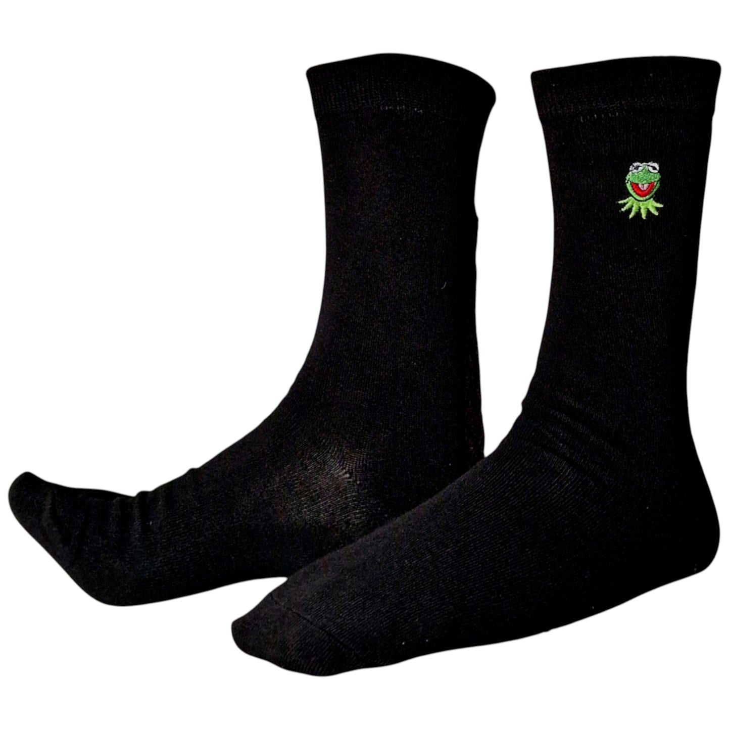 Kermit The Frog Embroidered Face Muppet Show Mens Black Socks & Wax Melts Gift Set