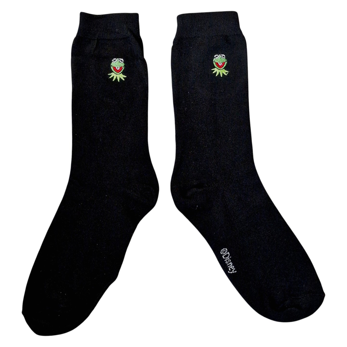Kermit The Frog Embroidered Face Muppet Show Mens Sock Shack Black Socks