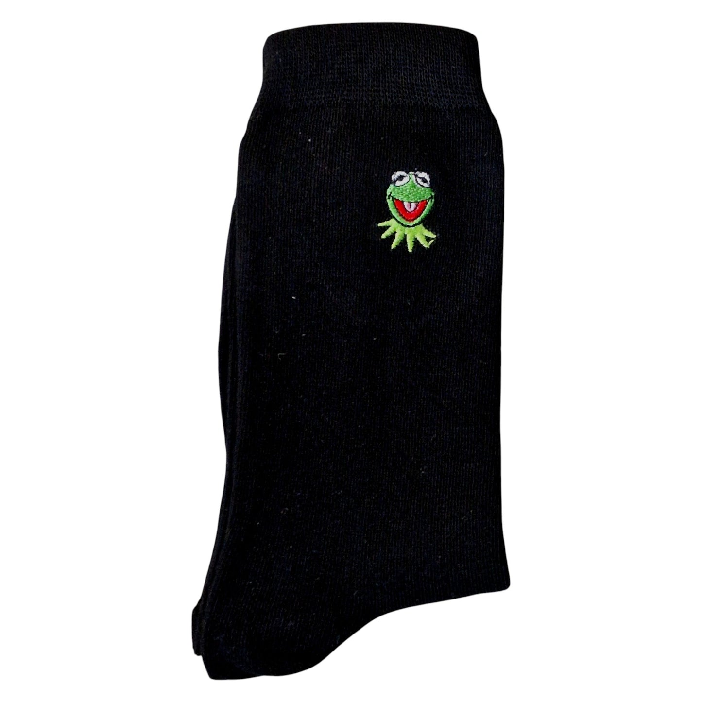 Kermit The Frog Embroidered Face Muppet Show Mens Black Socks & Wax Melts Gift Set