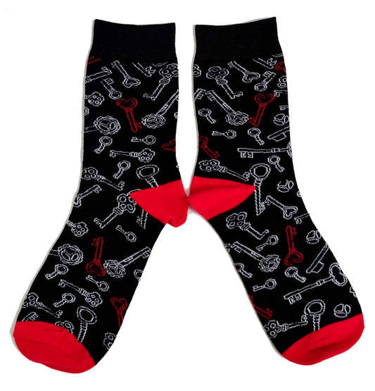 Key To My Heart Romantic Ladies Socks
