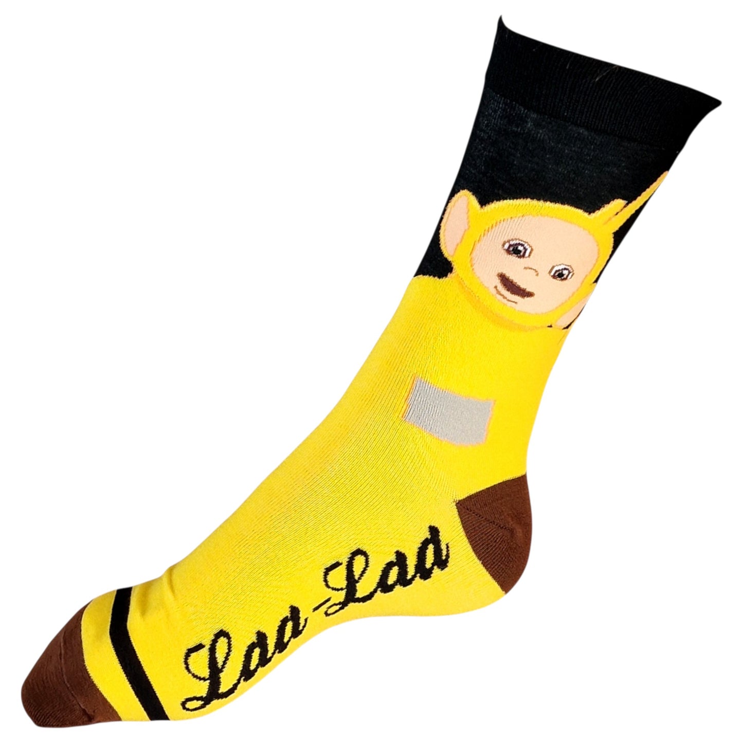 Teletubbies Laa-Laa Yellow Black Men's Socks & Wax Melts Gift Set