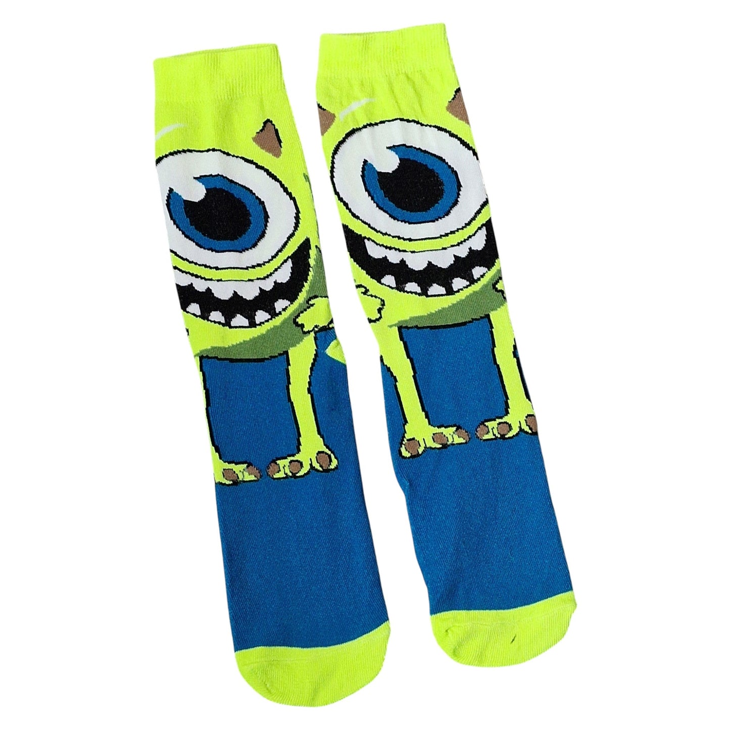 Monsters, Inc. Mike Wazowski Scary Full Foot Mens Green Socks & Wax Melts Gift Set
