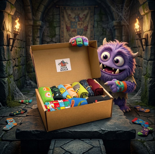 Mystery Gift Box 10 Mens Novelty Socks
