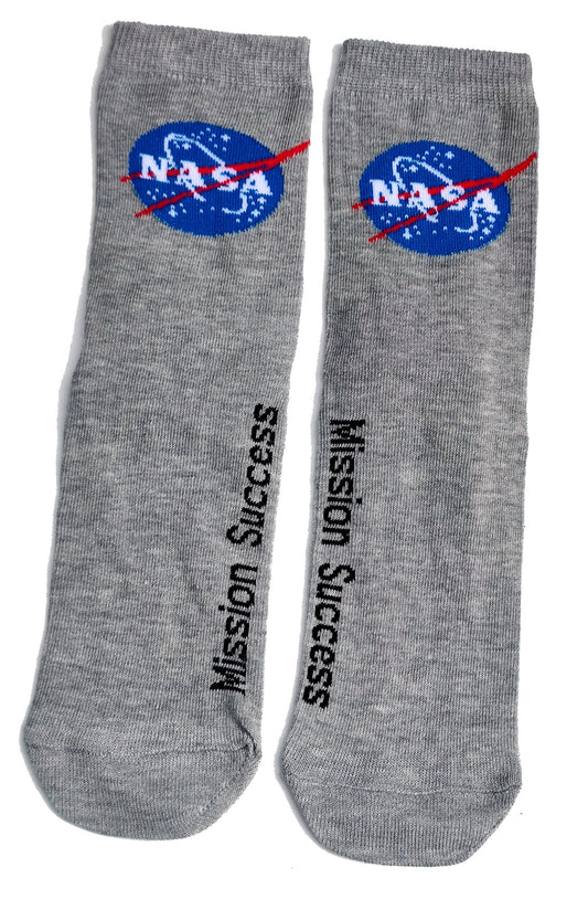 NASA Logo Space Grey Ladies Socks