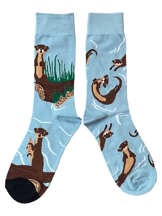 Herren Stoat Ermine By The River Socken