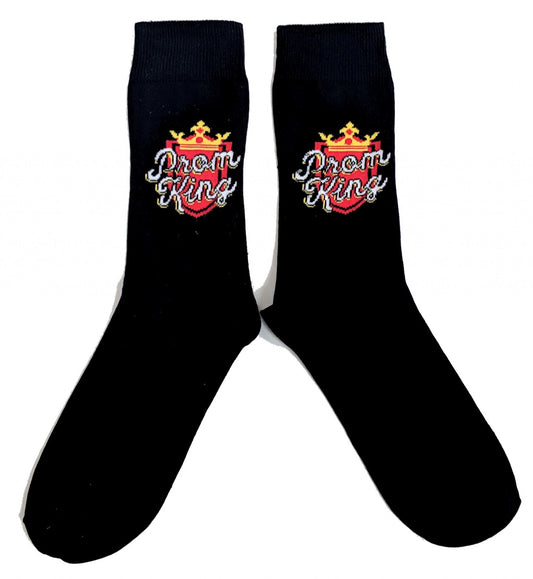 Prom King Black Mens Socks